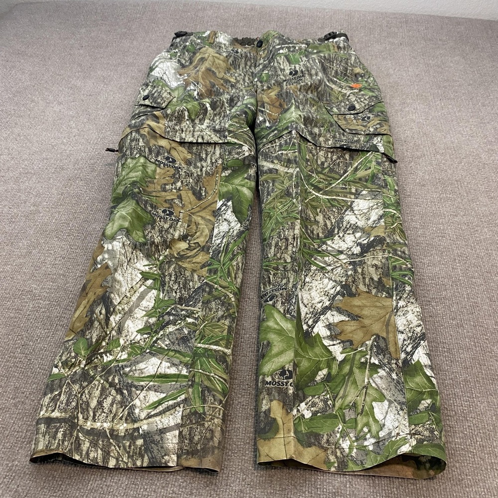 Game Winner Rain Pants Mens XL Camo Mossy Oak Obsession Hunting Zip Pockets